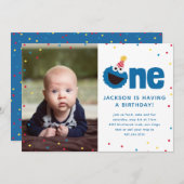 Koekjesmonster Een met Foto Kaart (Voorkant / Achterkant)