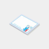 Koekjesmonster en Elmo Hallo! Post-it® Notes (Schuin)