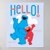 Koekjesmonster en Elmo Hallo! Poster (Voorkant)