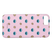 Koekjesmonster en roze koekjespatroon Case-Mate iPhone case (Achterkant (Horizontaal))