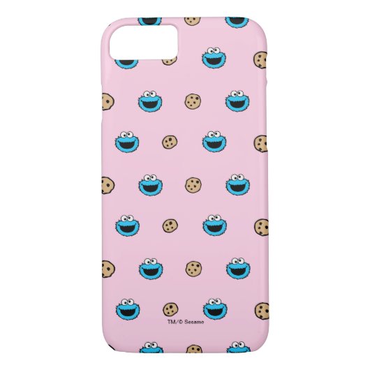 Koekjesmonster en roze koekjespatroon Case-Mate iPhone case (Achterkant)