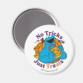 Koekjesmonster | Geen trucjes, gewoon traktaties Magneet (Voorkant / Achterkant)