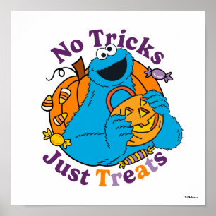 Koekjesmonster   Geen trucjes, gewoon traktaties Poster