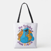 Koekjesmonster | Geen trucjes, gewoon traktaties Tote Bag (Achterkant)