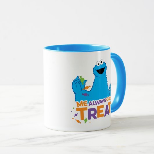 Koekjesmonster - Ik kies altijd Treat Mok (Voorkant rechts)