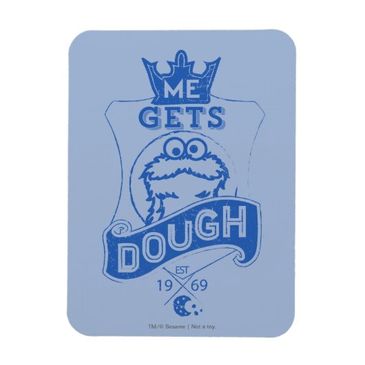 Koekjesmonster Ik krijg genoeg Magneet (Verticaal)