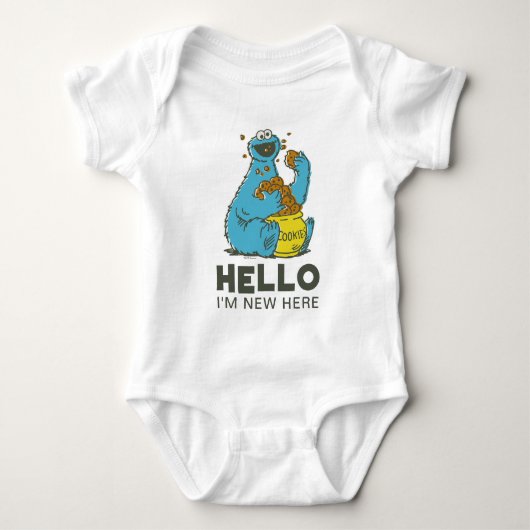  Koekjesmonster | Nieuwe baby Romper (Voorkant)