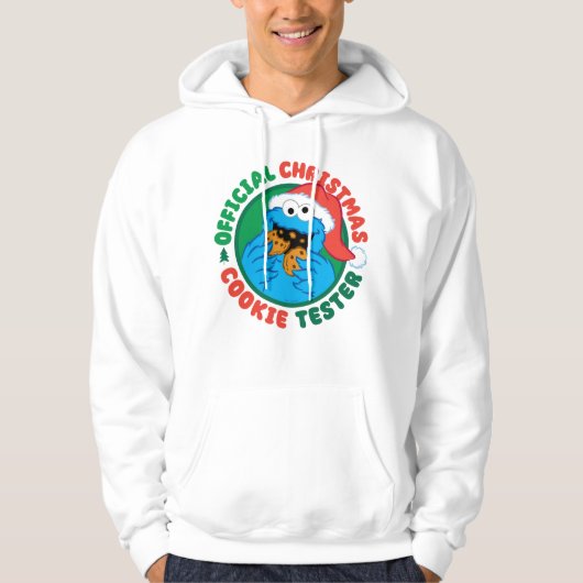 Koekjesmonster | Officiële Kerst Cookie Tester Hoodie (Voorkant)