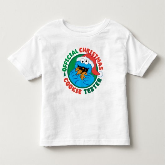 Koekjesmonster | Officiële Kerst Cookie Tester Kinder Shirts (Voorkant)