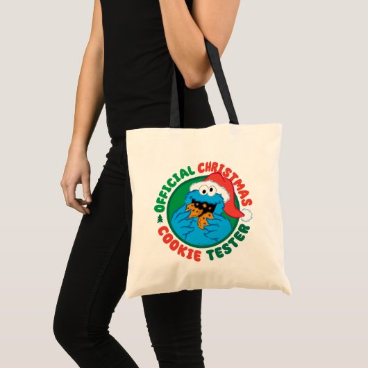 Koekjesmonster | Officiële Kerst Cookie Tester Tote Bag (Voorkant (product))