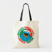 Koekjesmonster | Officiële Kerst Cookie Tester Tote Bag (Voorkant)