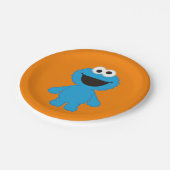 Koekjesmonster Papieren Bordje (Gekanteld)