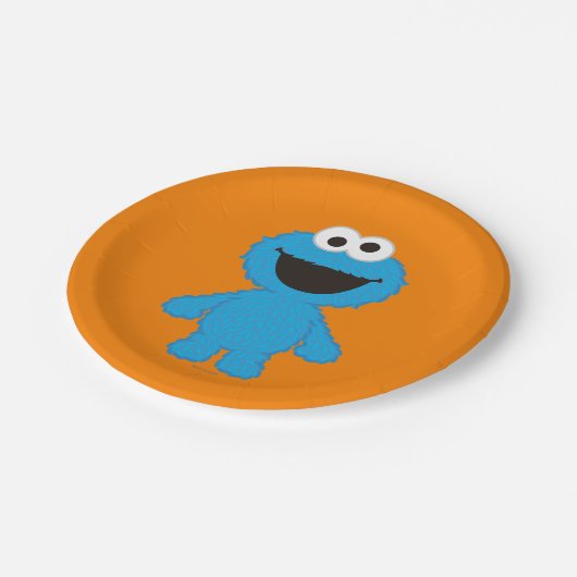 Koekjesmonster Papieren Bordje (Gekanteld)