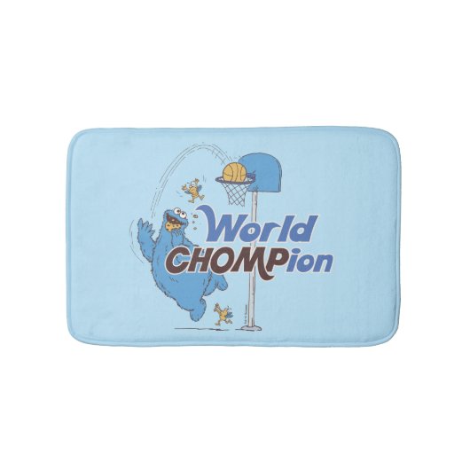 Koekjesmonster | Schieten basketbalhoepels Badmat (Voorkant)