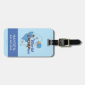 Koekjesmonster | Schieten basketbalhoepels Bagagelabel (Voorkant horizontaal)