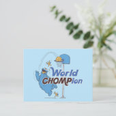 Koekjesmonster | Schieten basketbalhoepels Briefkaart (Staand voorkant)