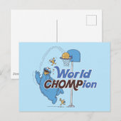 Koekjesmonster | Schieten basketbalhoepels Briefkaart (Voorkant / Achterkant)