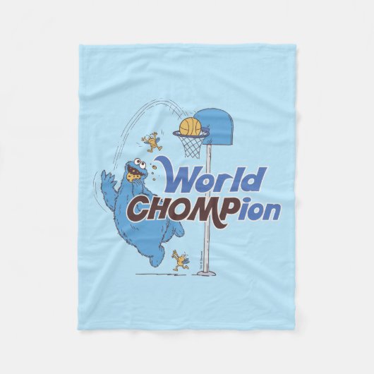Koekjesmonster | Schieten basketbalhoepels Fleece Deken (Voorkant)