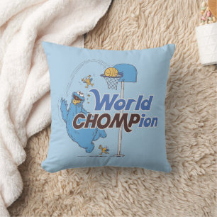 Koekjesmonster Schieten basketbalhoepels Kussen