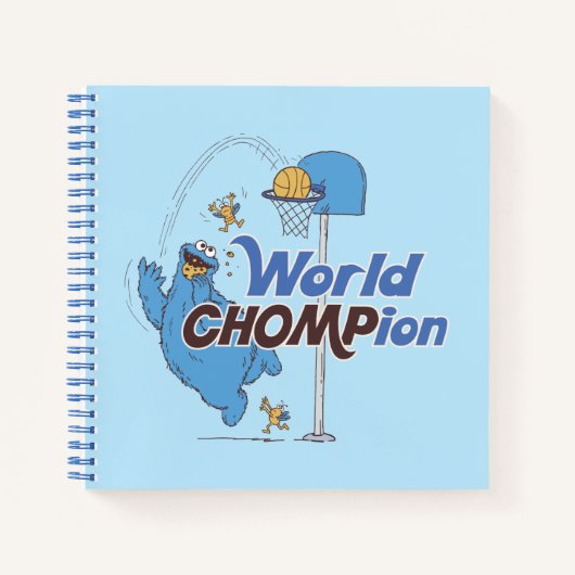 Koekjesmonster | Schieten basketbalhoepels Notitieboek (Voorkant)