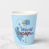 Koekjesmonster | Schieten basketbalhoepels Papieren Bekers (Voorkant)