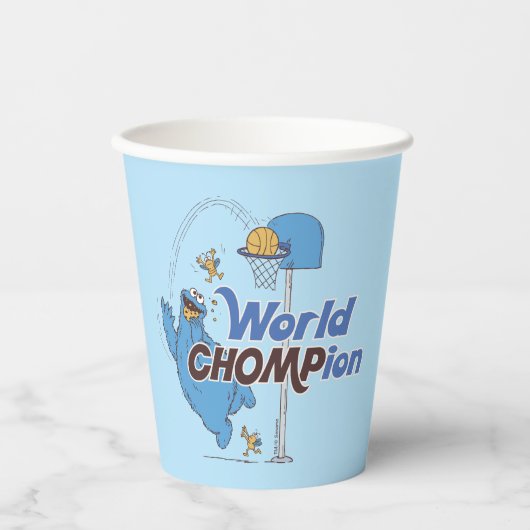 Koekjesmonster | Schieten basketbalhoepels Papieren Bekers (Voorkant)