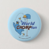 Koekjesmonster | Schieten basketbalhoepels Ronde Button 5,7 Cm (Voorkant)