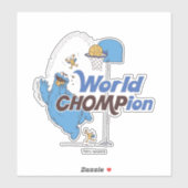 Koekjesmonster | Schieten basketbalhoepels Sticker (Vel)