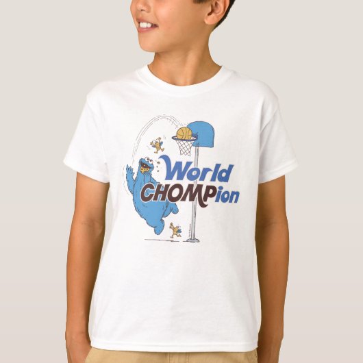 Koekjesmonster | Schieten basketbalhoepels T-shirt (Voorkant)