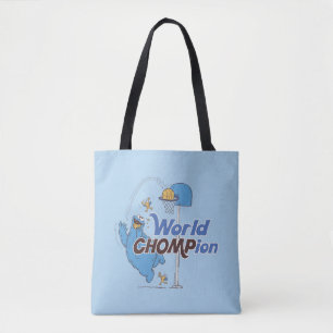 Koekjesmonster   Schieten basketbalhoepels Tote Bag