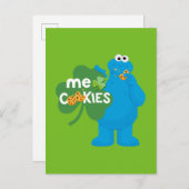 Koekjesmonster | Shamrock Love Briefkaart (Voorkant / Achterkant)