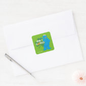 Koekjesmonster | Shamrock Love Vierkante Sticker (Envelop)