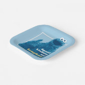 Koekjesmonster | Spreid vriendelijkheid en gelach Papieren Bordje (Gebogen)