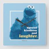 Koekjesmonster | Spreid vriendelijkheid en gelach Vierkante Klok (Voorkant)