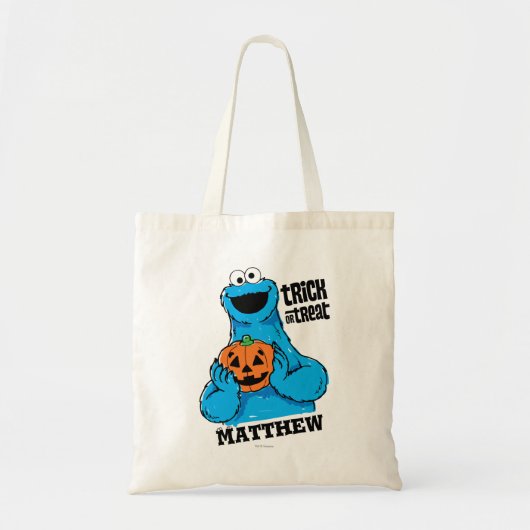 Koekjesmonster - Trick or treat | Jouw namen toevo Tote Bag (Voorkant)