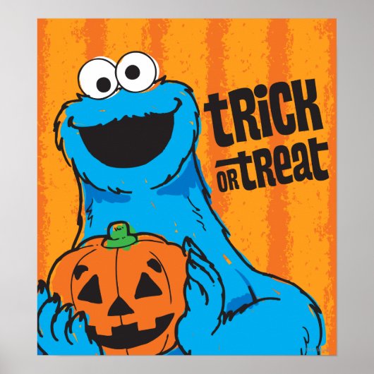 Koekjesmonster - Trick or treat Poster (Voorkant)