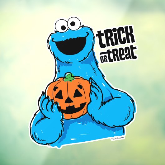Koekjesmonster - Trick or treat Raamsticker (Vel 3)