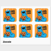Koekjesmonster - Trick or treat Vierkante Sticker (Vel)