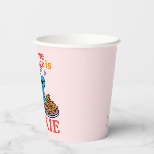 Koekjesmonster | Valentijnsdag-offerte Papieren Bekers (Achterkant)