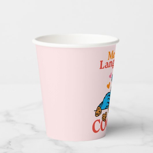 Koekjesmonster | Valentijnsdag-offerte Papieren Bekers (Voorkant)