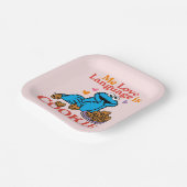 Koekjesmonster | Valentijnsdag-offerte Papieren Bordje (Gebogen)