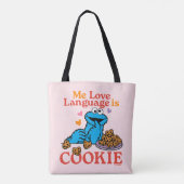 Koekjesmonster | Valentijnsdag-offerte Tote Bag (Achterkant)