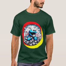 Koekjesmonster verslindt een gigantische chocolade