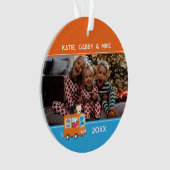 Koekjesmonster Voedselwagen | personaliseren Ornament (voorkant)