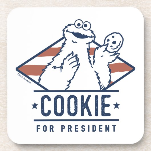 Koekjesmonster voor President Bier Onderzetter (Voorkant)