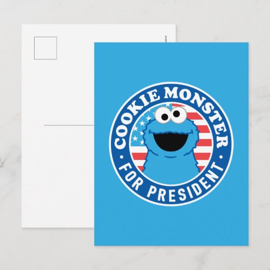 Koekjesmonster voor President Briefkaart (Voorkant / Achterkant)