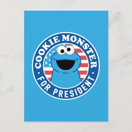 Koekjesmonster voor President Briefkaart (Voorkant)
