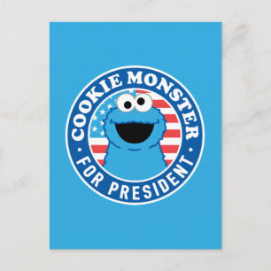 Koekjesmonster voor President Briefkaart