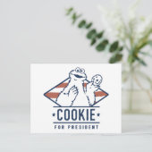  Koekjesmonster voor President Briefkaart (Staand voorkant)
