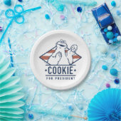  Koekjesmonster voor President Papieren Bordje (Feest)